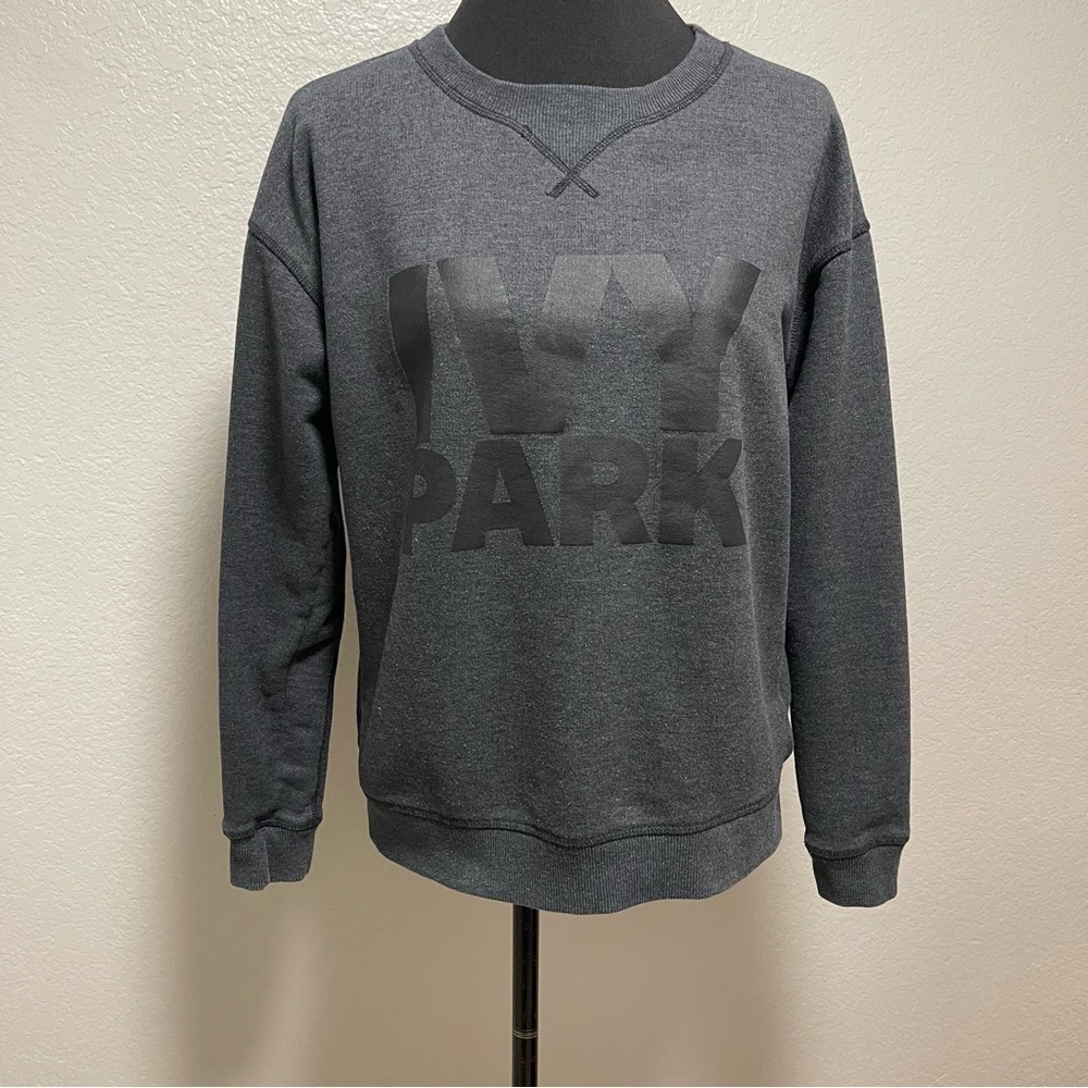 Ivy Park Dark Grey Pullover Crewneck Sweatshirt MEDIUM - Picture 2 of 9